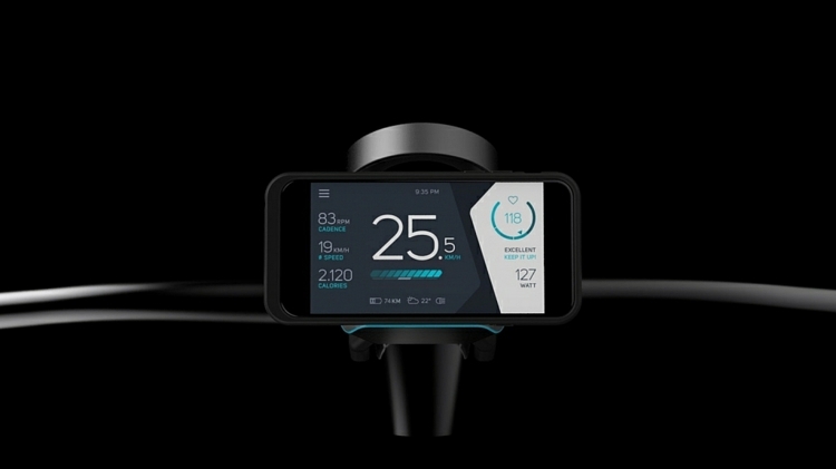 Osvetlenie konzoly smartfónu na aktualizáciu starého bicykla na bicykli