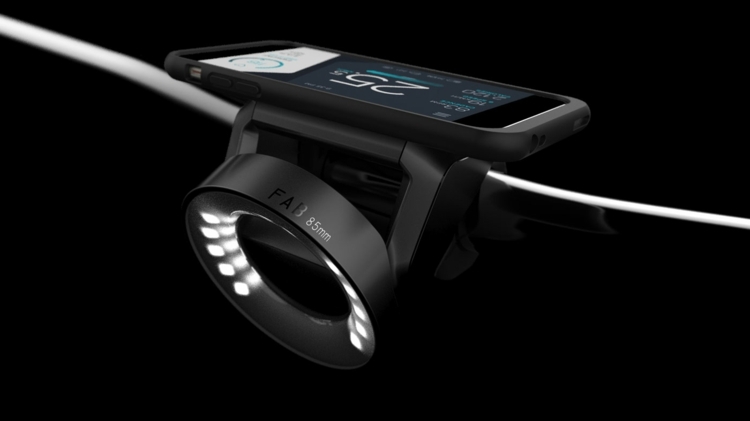 Bicyklové LED svetlo, predný držiak mobilného telefónu