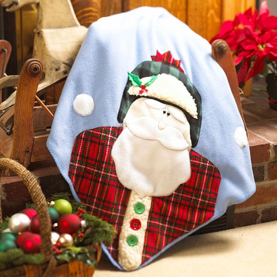 útulná deka Santa Claus motív vtipné nápady Ušite si vtipné nápady na motívy Santa Clausa sami