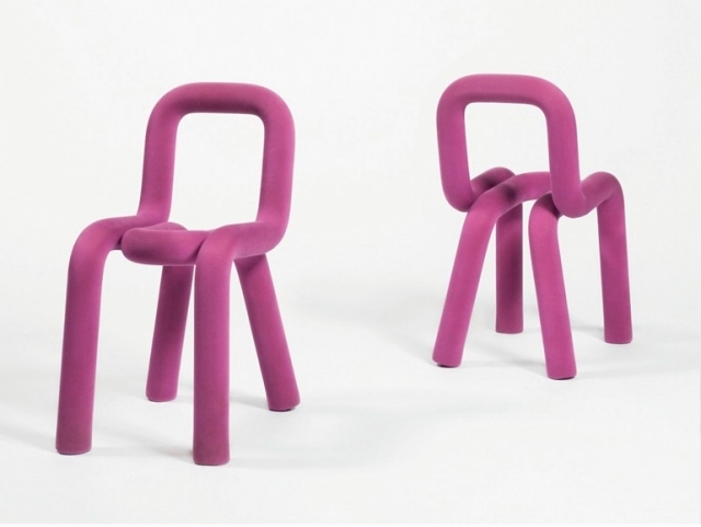 látková dizajnérska stolička sálavá orchidea BOLD Fúzy