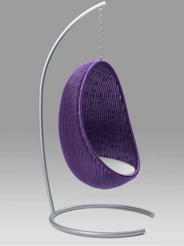 ratanová hojdacia stolička záhradný orgován EGG PIERANTONIO BONACINA