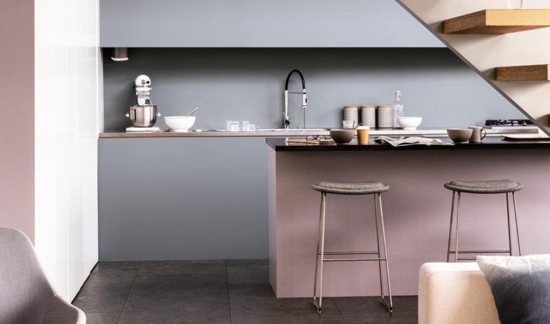 Navrhnite kuchyňu vo fialovej a modrej farbe Farba-plocho-modro-fialová-nápady-klasika