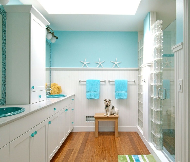 Farebný dizajn steny v klasickej kúpeľni Farby nápady do kúpeľne mozaikové dlaždice v klasickom dizajne