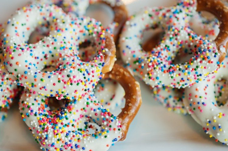 detská sprcha jedlo ozdobiť posypom slané tyčinky