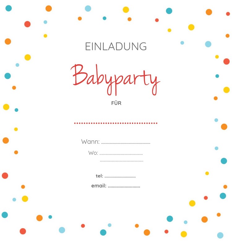 Zadarmo si vytlačte pozvánku na postrek s motívom detskej sprchy