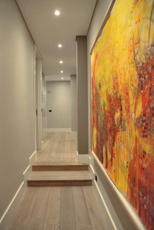 Farebné prevedenie na chodbe-nadrozmerné nástenné maľby-skvelé osvetlenie špeciálne obrázky-urobte-sálu-jedinečné-nápady-dizajn-steny