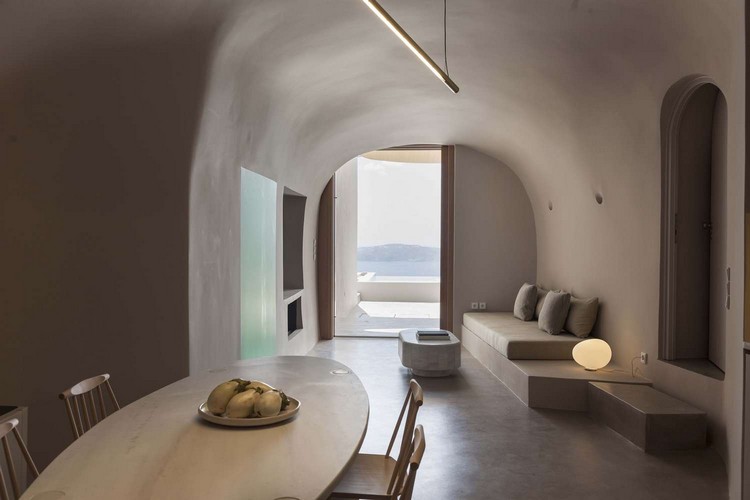 zariadenie jaskyne minimalistický klenutý strop