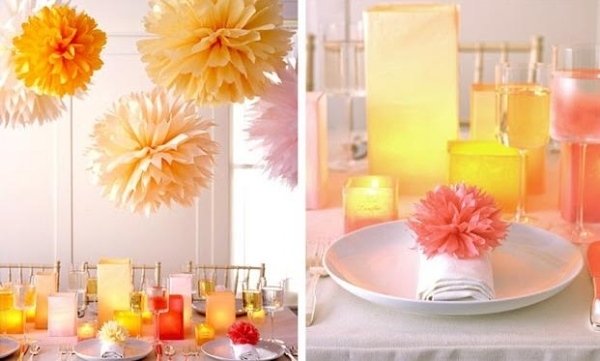 karnevalová výzdoba nápad domáca párty pompony kvety lampióny karnevalová výzdoba domáca párty pompony kvety lampióny