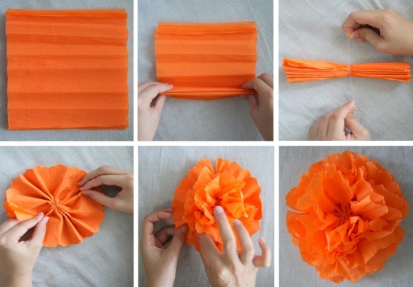 pompon drotár nápad karneval party dekorácie doma ozdoba karnevalovej párty na pompon drotár doma