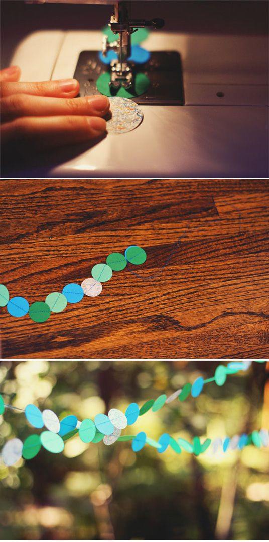 Karnevalová ozdoba vlastnoručne ušitá papierové girlandy karnevalová výzdoba doma ušijte si papierové girlandy sami