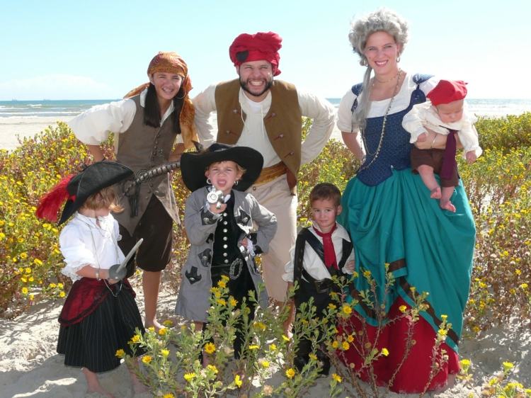 Mardi Gras - nápady na tému pirátskej rodiny