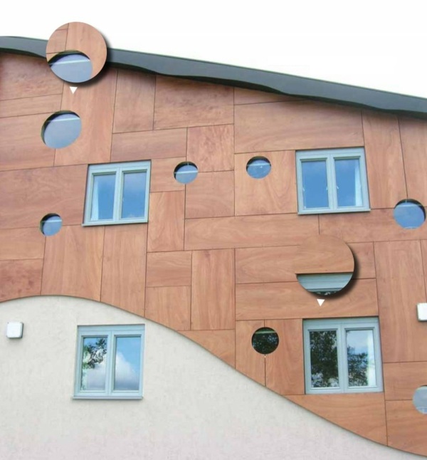 vetraná fasáda, aké druhy dreva