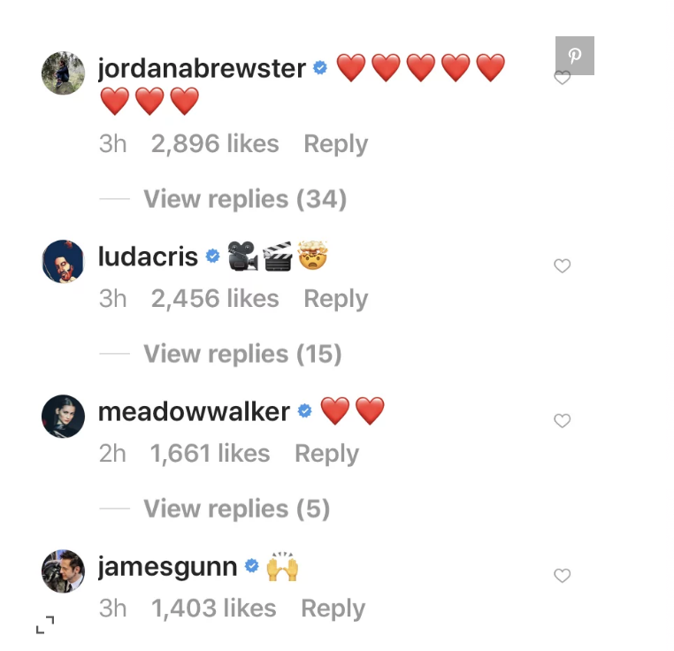 Komentáre na Instagrame Jordana Brewster Ludacris Meadow Walker