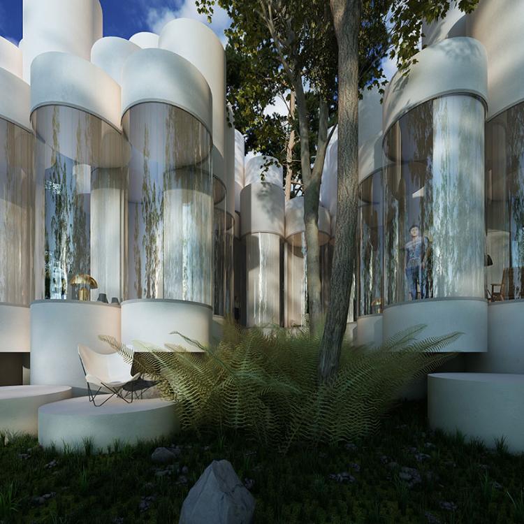 modul valca skleného domu s rôznym modulom