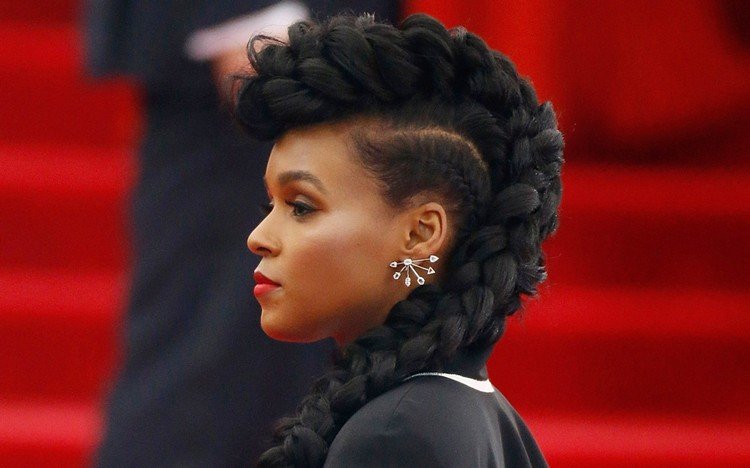 veľký cop umelý jastrab pletená strana janelle monae