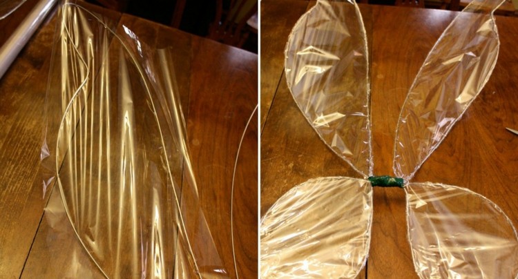 V jednoduchých krokoch vytvorte priehľadné krídla víla krídla-drotár-samolepiaca-fólia-výroba-drotár-návod-jednoduché