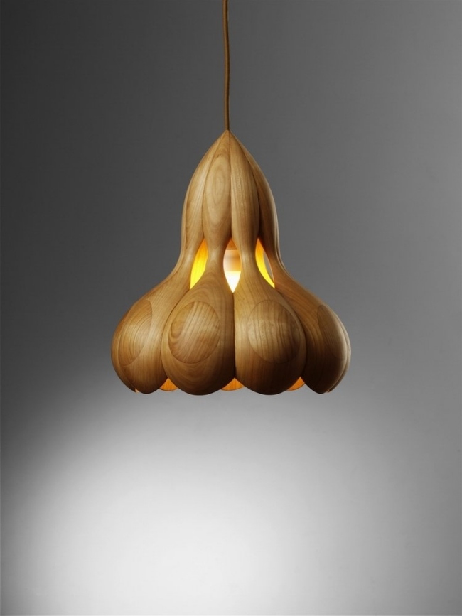 dizajnové žiarovky oblých tvarov vyrobené z dreva laszlo tompa Dizajnové žiarovky okrúhleho tvaru vyrobené z dreva laszlo tompa