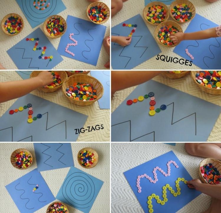 Jemná motorika-podpora-detí-vytváranie-vzorov-gombíkov-aranžovania-čiar-špirála-cik-cak-vlny