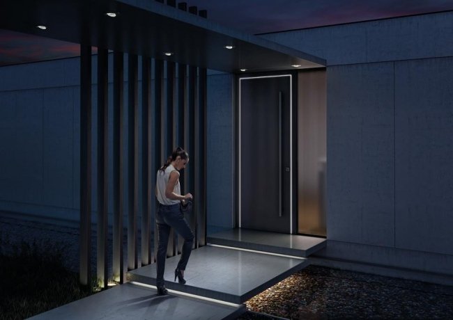 Okná a dvere od predných dverí Josko nevos viedli k spoločnému svetlu