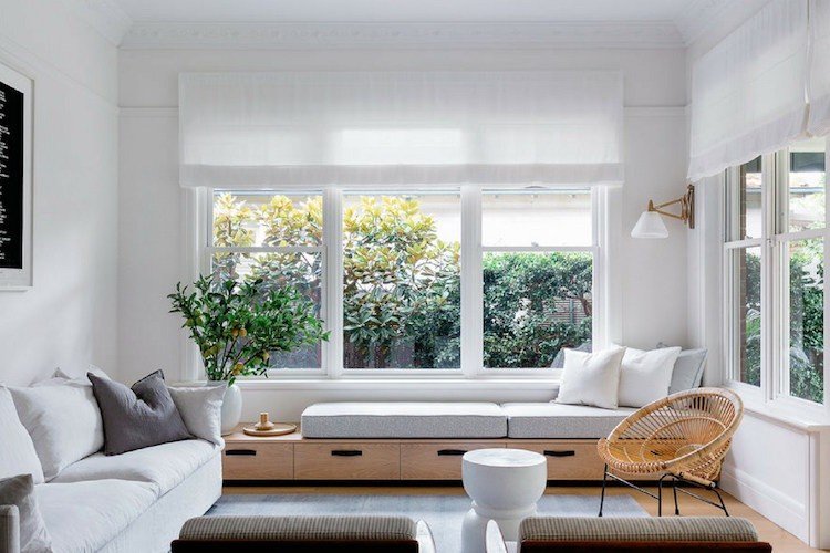 Parapet na sedenie Okenný parapet na sedenie-moderné sedadlo-obývačka-moderné-útulné