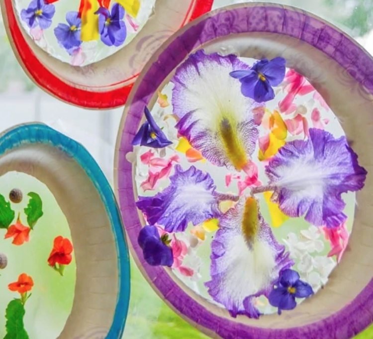 Naaranžujte kvety na samolepiacu fóliu