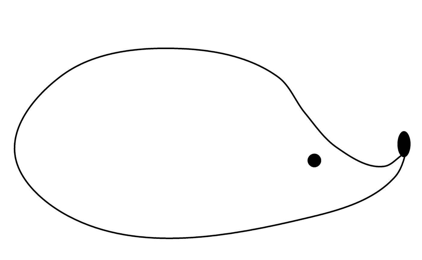 Šablóna drotárskeho ježka na tlač