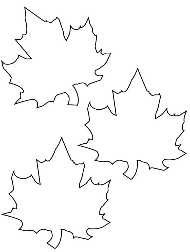Šablóna na tlač a farbenie - tri jesenné listy okenné obrázky-jesenná-šablóna-tlač-von-farbenie-šablóna-tri-listy