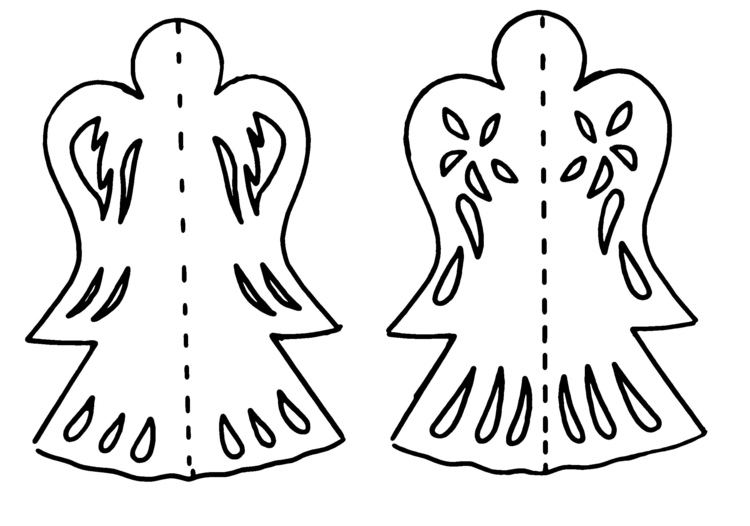 Obrázky na okno-vianočné-šablóny-anjel-vystrihnuté