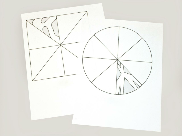 Obrázky na okno-vianočné drotárstvo-snehové vločky-vystrihnutie-krok-1