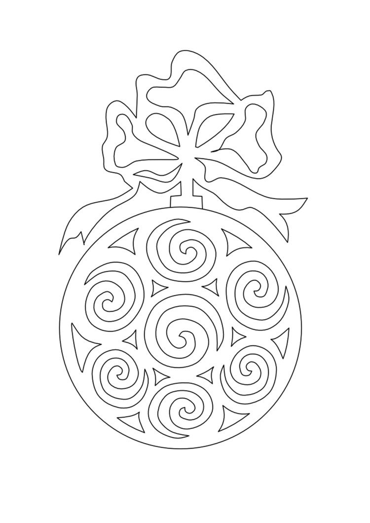 Remeselný nápad s rezbárskym nožom - vystrihnite guľu vianočného stromčeka a použite ju ako vianočný obrázok v okne