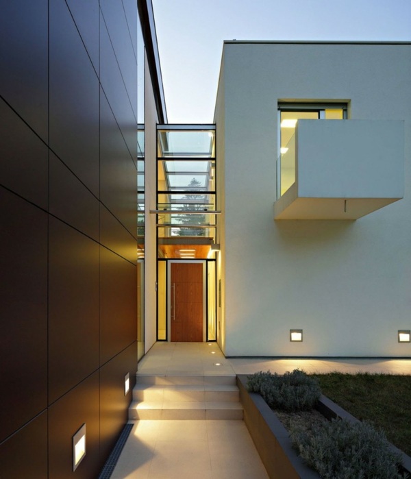 elegantné vstupné osvetlenie podlahové svetlá Nápady na dizajn osvetlenia podlahových svetiel