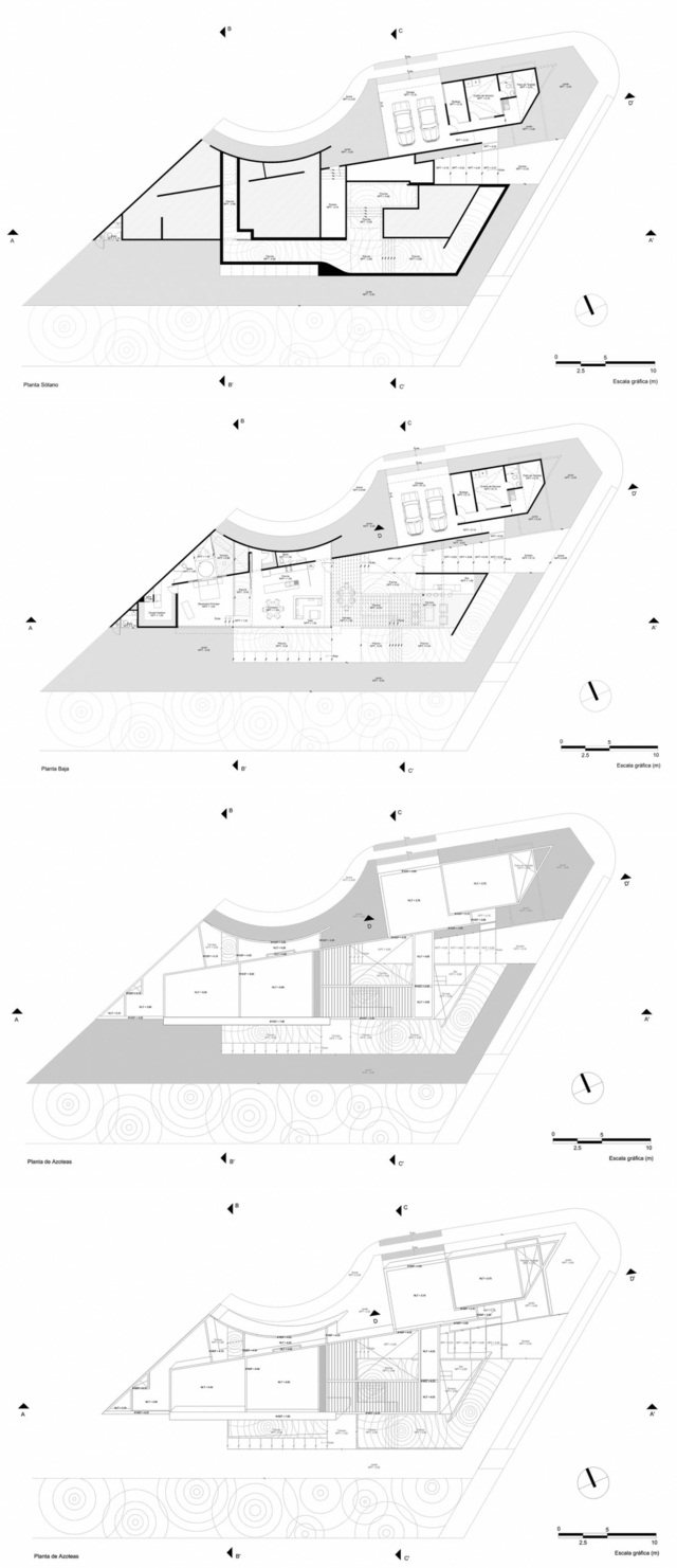 Plán prázdninového domu, pôdorysy, zábradlie, distribúcia miestnosti, výhľad Pôdorysy, zábradlie, rozvody miestností, pohľad vyššie