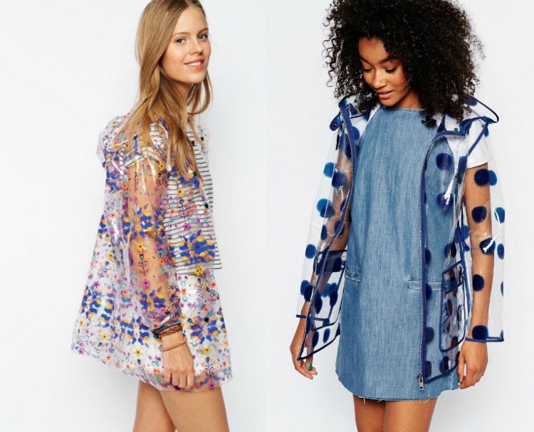 módne pršiplášte s farebnými akcentmi festival-look-móda-bunda do dažďa-pláštenka-pvc-štýlová