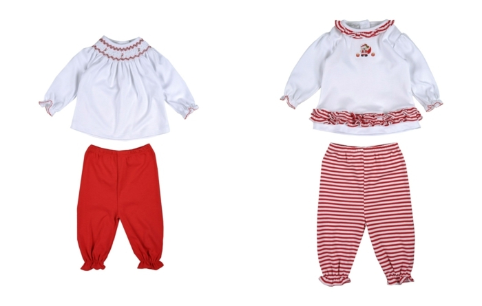 Oblečenie pre dievčatá a chlapcov na Vianoce roztomilá detská móda online blúzkové nohavice vianočné motívy