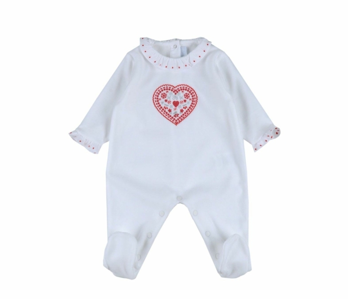 Sladké srdiečkové vzory zdobia nohavičky Dieťa romper srdce červené roztomilé detské oblečenie
