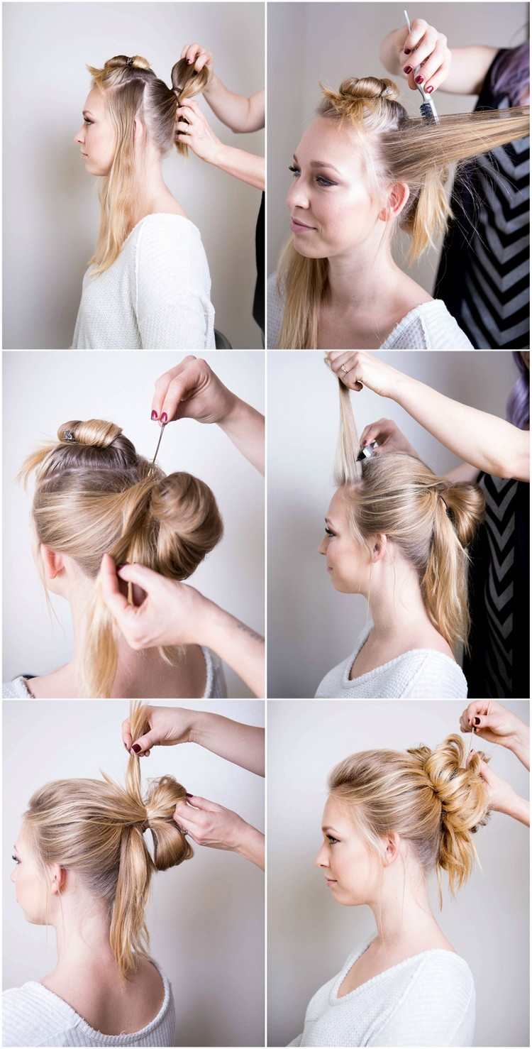 updo silvestrovský návod na imitáciu dlhých vlasov
