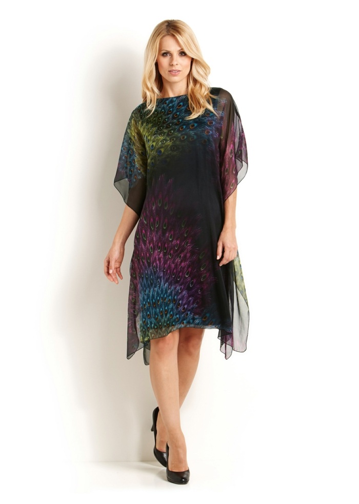 hravé hodvábne šaty od Basler Seiden-Kleid-von-Basler-fashion-de