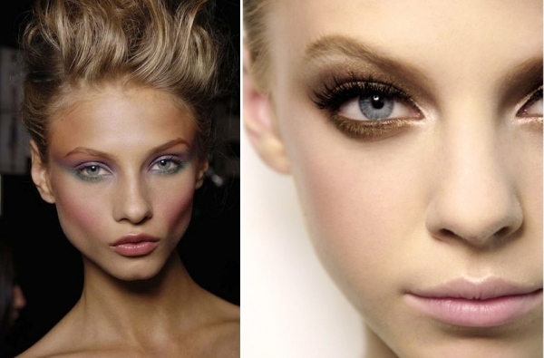 nápady na slávnostné líčenie Vianoce Silvester párty-očarujúci vzhľad-nápady na účesy-dymové oči