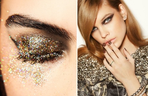 Sprievodca nápadom na silvestrovskú párty líčenie, úpravu obočia, aplikáciu očných tieňov