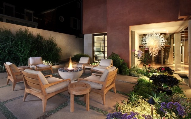 výsadba terasy nočný ohrev alebo varenie Požiarne misy na nočné výsadbu záhradnej terasy