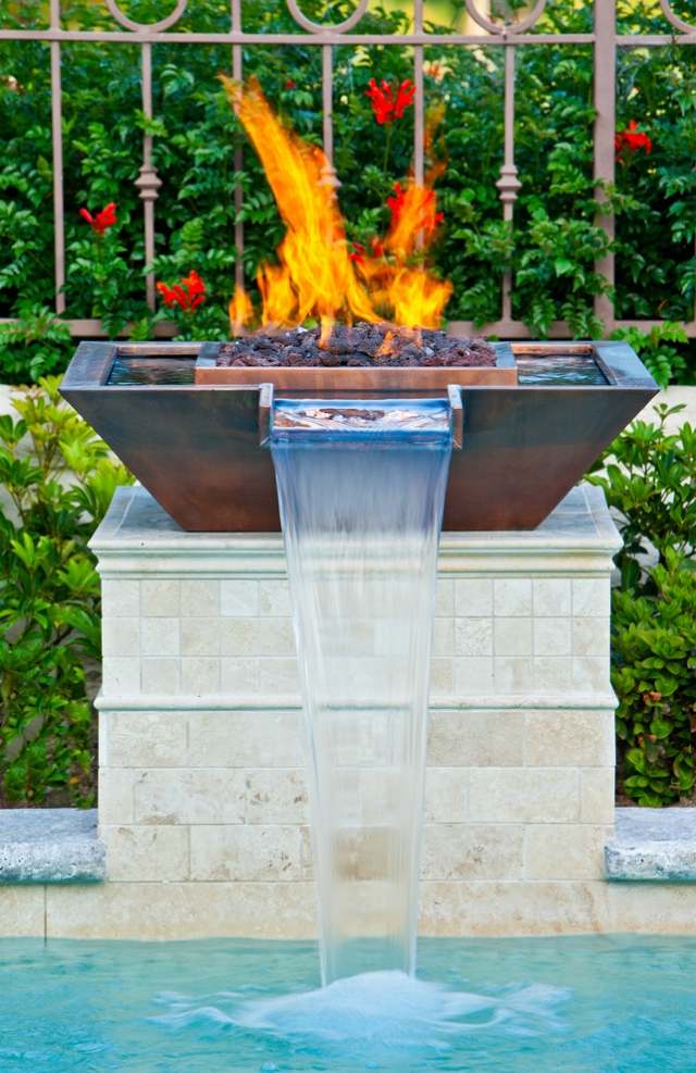 Požiarne misy pre záhradný bazén sú v súčasnej dobe vo výstavbe Bazén Braziers v súčasnosti buduje rozkošný prúd vody