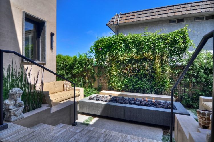 krb-záhrada-betón-plyn-súkromie obrazovky-lezenie rastlín