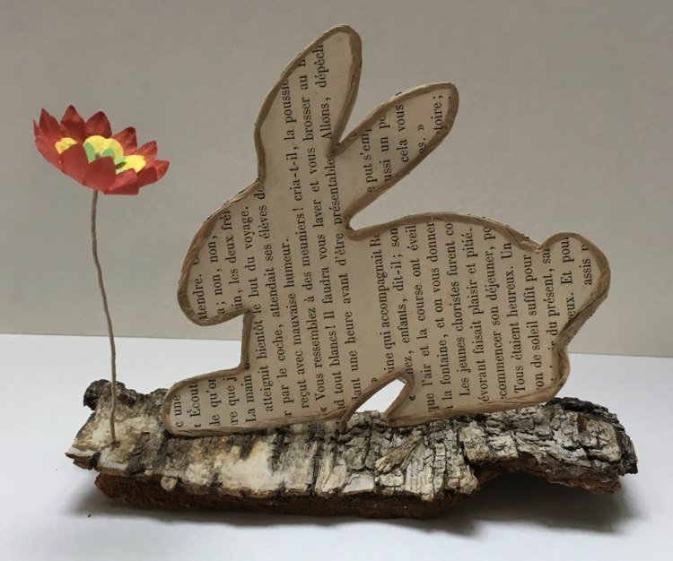 Vyrobte si na Veľkú noc zajačika z papierového drôtu