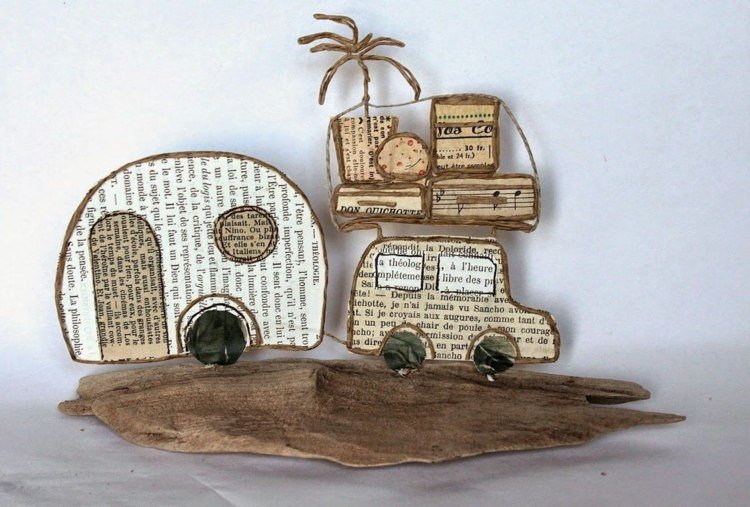 Zahrajte si akúkoľvek tému s papierovým drôtom - dovolenka s karavanom