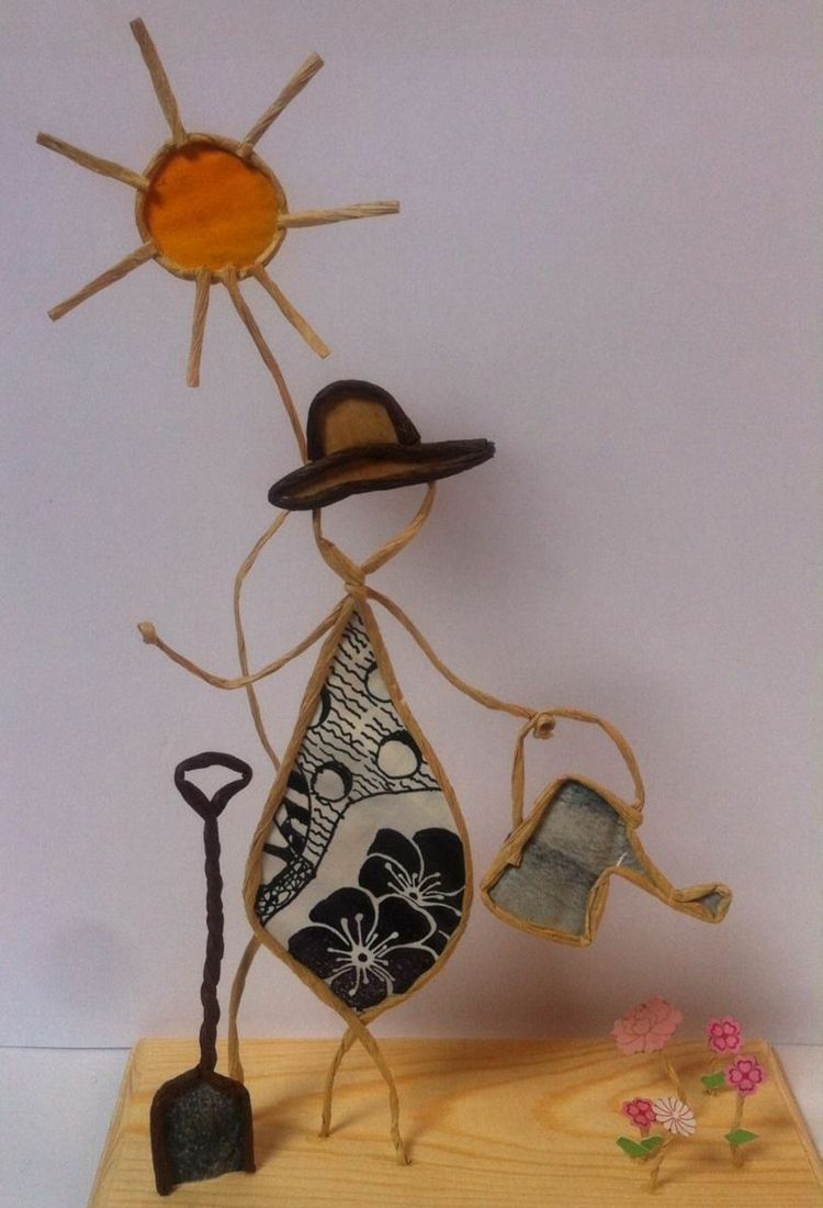 DIY nápad s papierom a drôtom - záhradníctvo na slnku