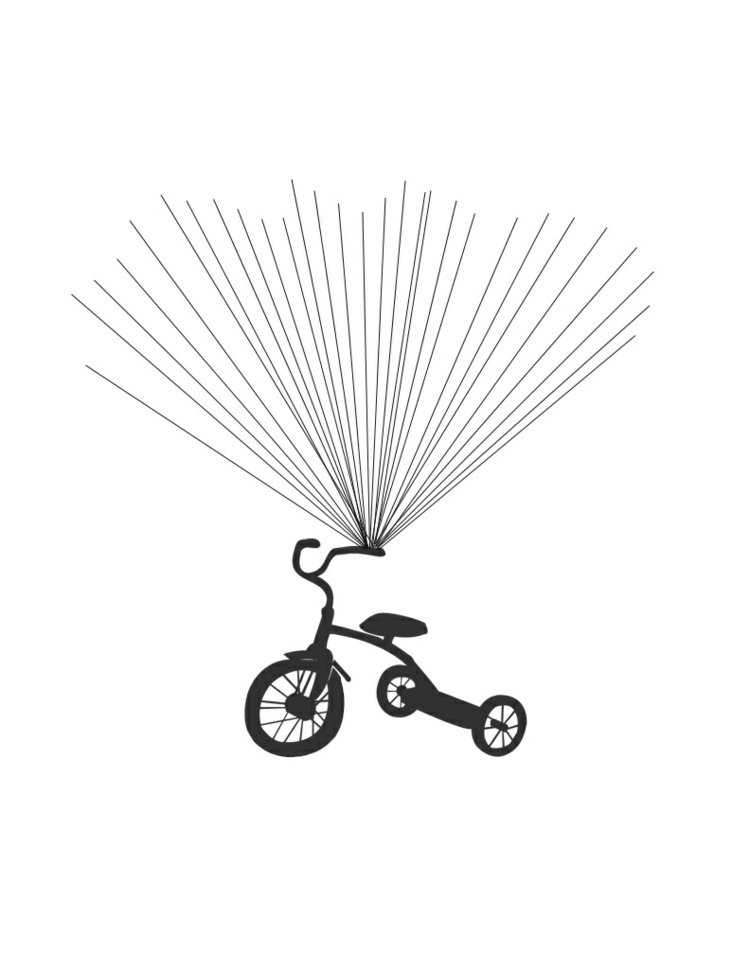 odtlačok prsta-strom-šablóna-trojkolka-deti-krst dieťaťa-narodeniny