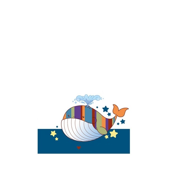 odtlačok prsta-strom-šablóna-veľryba-farebné-farby-pruhy-striekajúcej vode-kvapky-diy