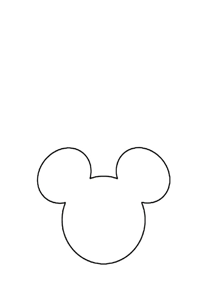 odtlačok prsta-strom-šablóna-minnie-myš-dievča-narodenie