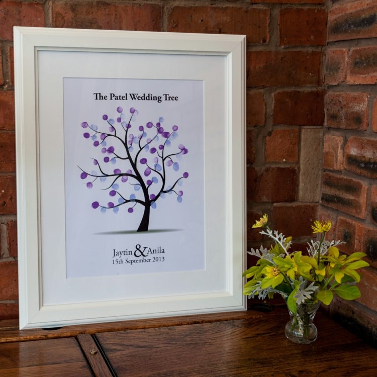 obrázok-svadobný strom-odtlačok prsta-obrázok