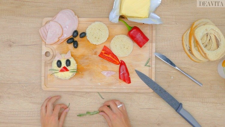 finger food deti listy rozmarínu